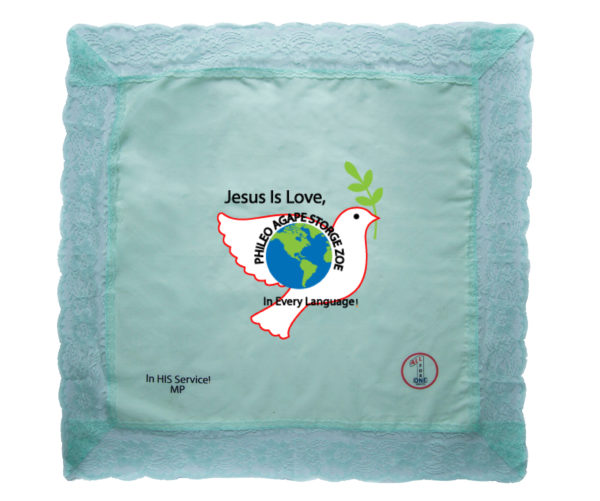 Jesus Is Love Lap Handkerchief
