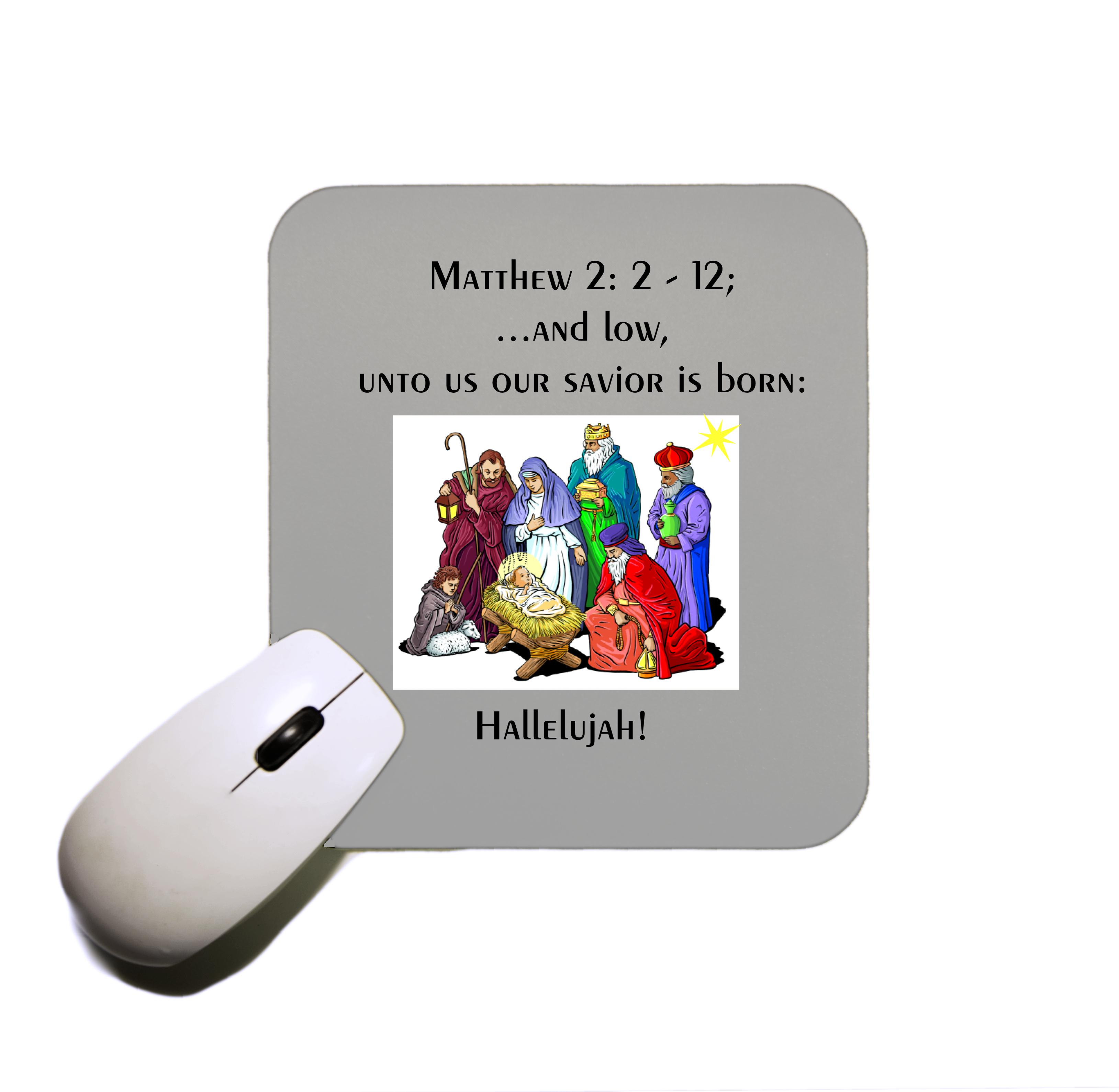 Glorious Nativity Scene Mouse Pad