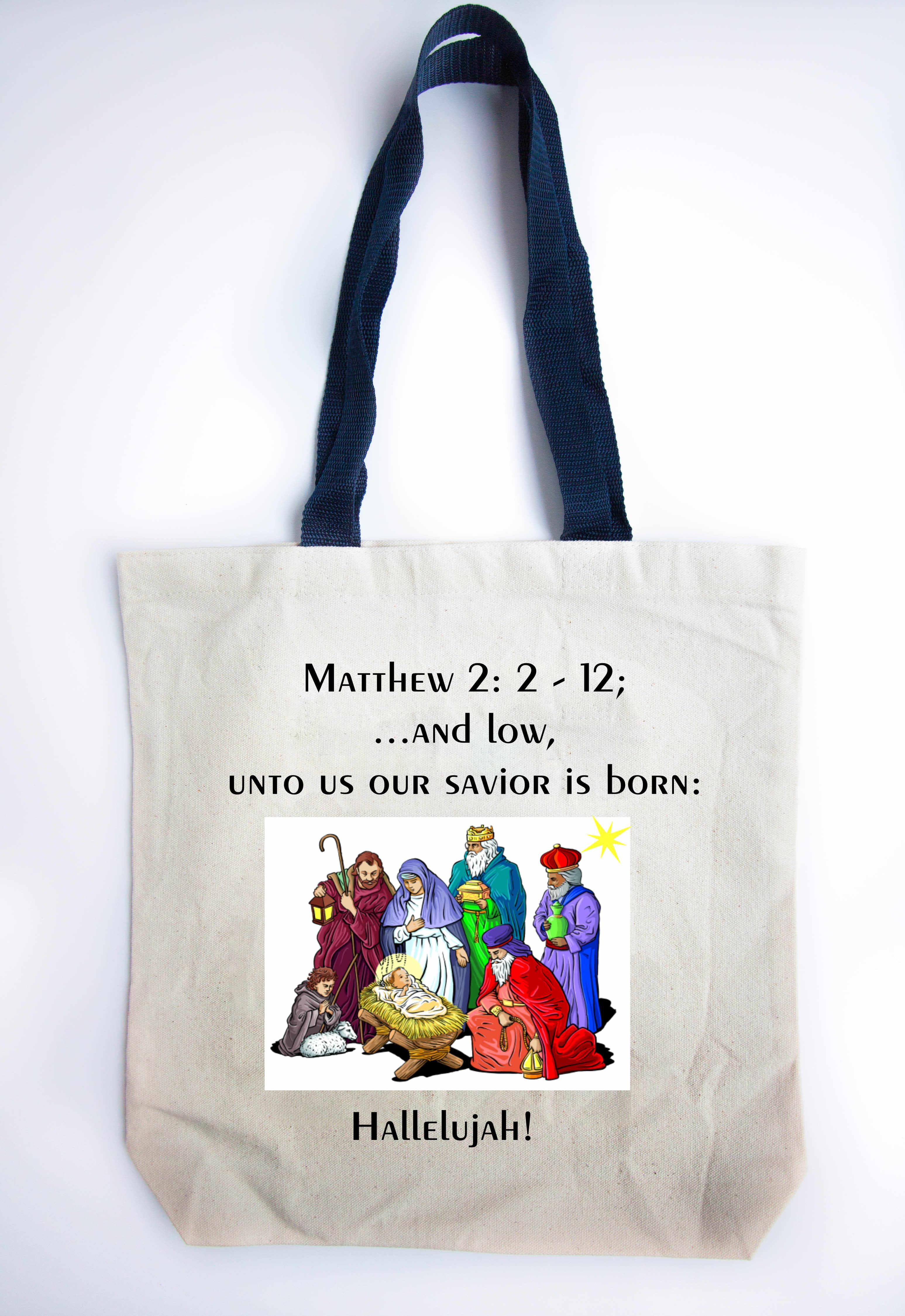 Glorious Nativity Scene Tote Bag