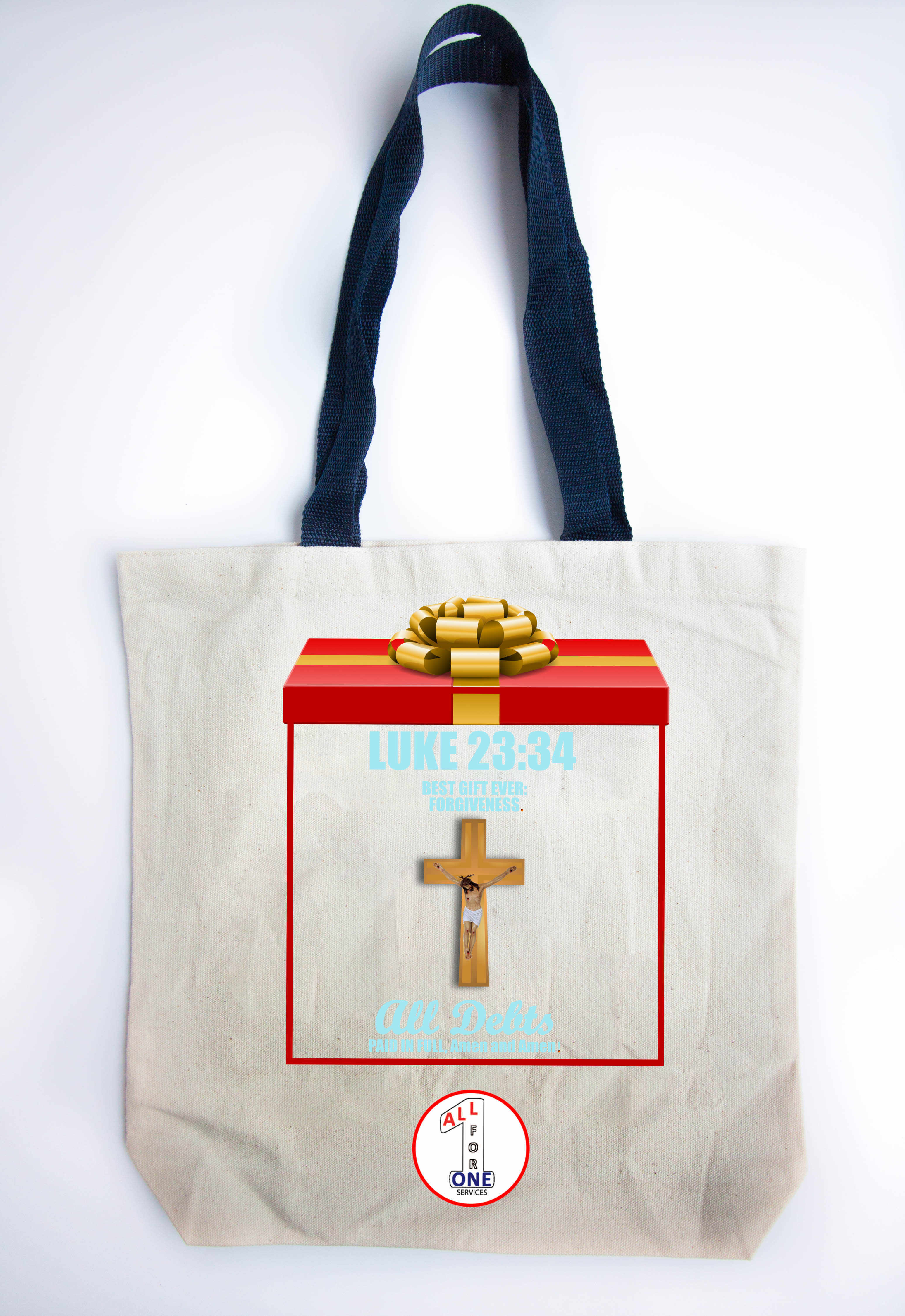 Luke 23:34 Tote Bag