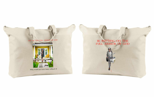 The Believing Blind Woman Zipped Tote Bag
