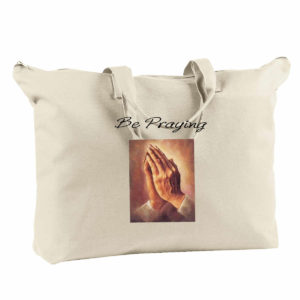 Hands of prayer Zipped Tote Bag