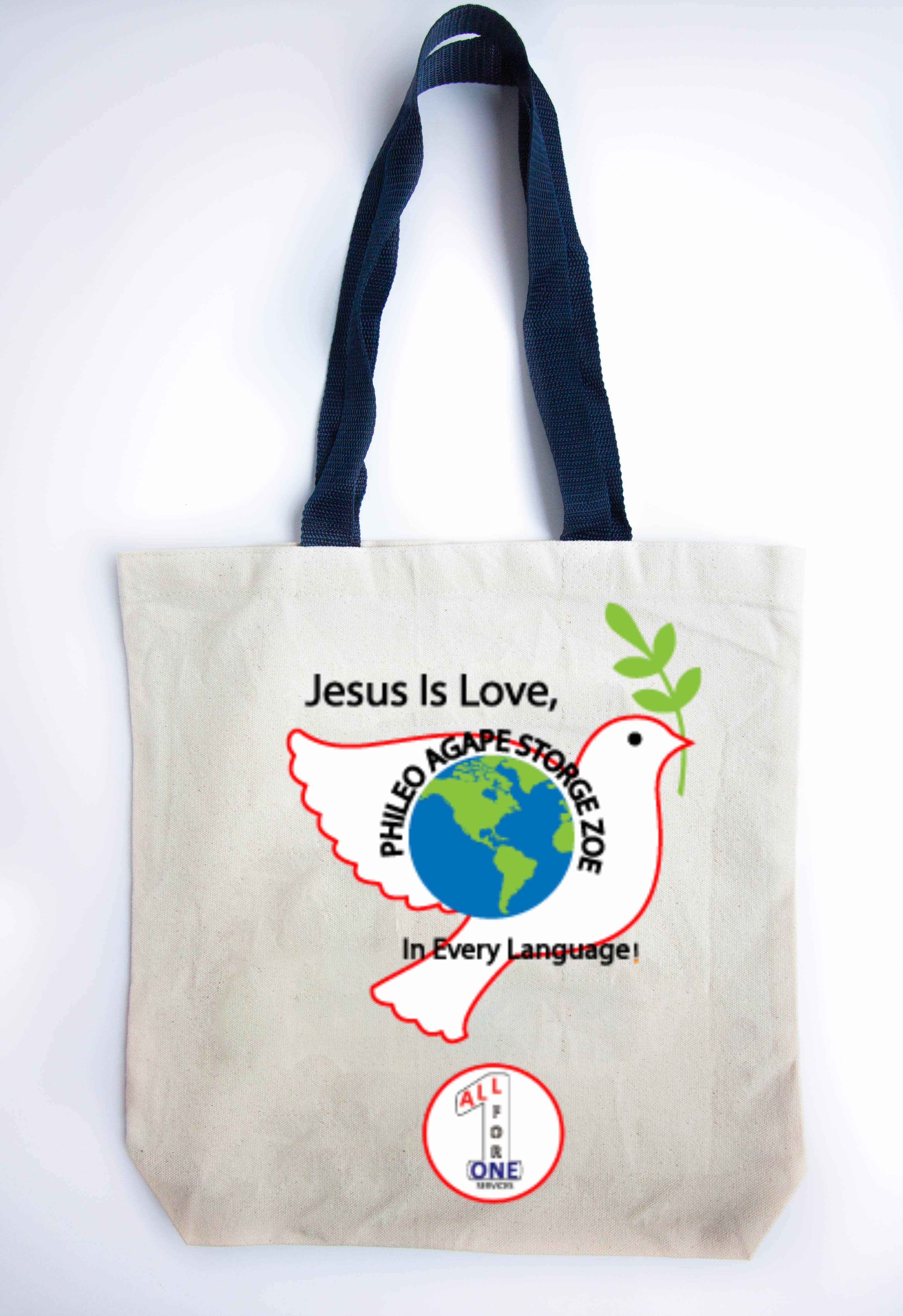 Jesus is love Tote Bag