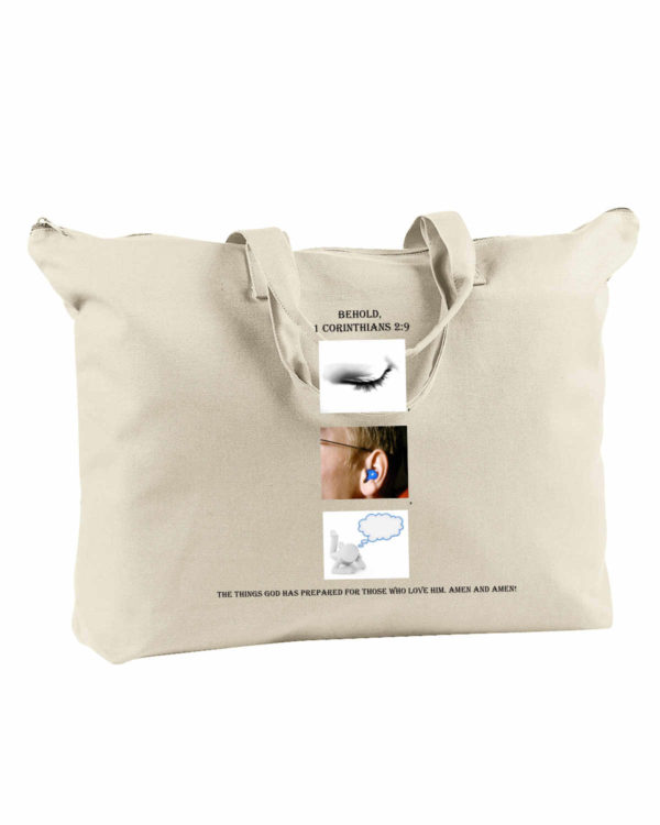 Words of Inspiration Zipped Tote Bag